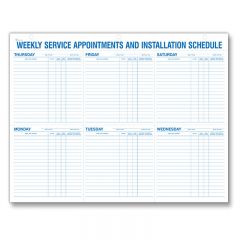 Service Appointment Pads